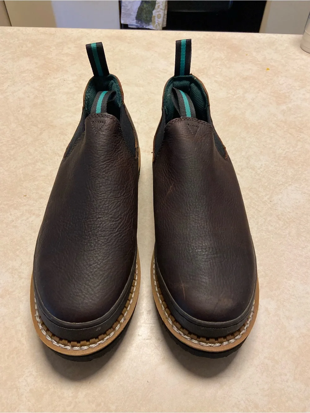 Georgia Boot Shoes Mens Size 10W Wide Georgia Giant Romeo Work Leather Brown Exc